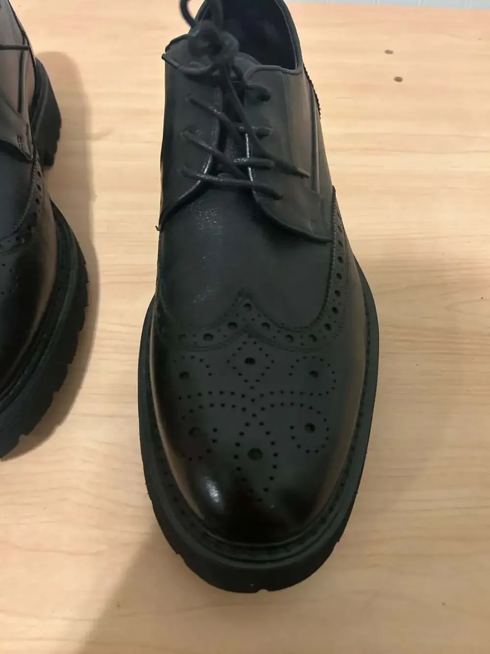 Steve Madden Men's Chunky Platform Wingtip Brogue Derby Shoes